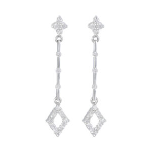 18ct White Gold 0.40ct Diamond Drop Earrings