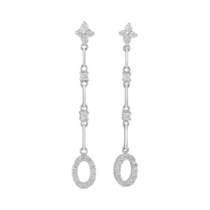 18ct White Gold 0.36ct Diamond Drop Earrings