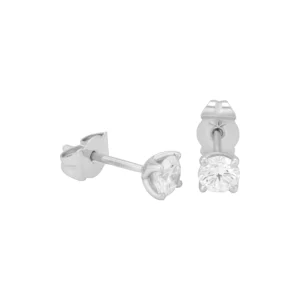 18ct White Gold 0.80ct Diamond Solitaire Stud Earrings