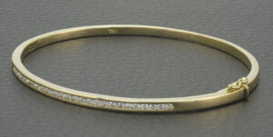 18ct Yellow Gold 0.50ct Diamond Bangle