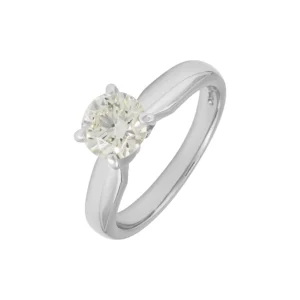 Platinum 0.80ct Diamond Solitaire Ring