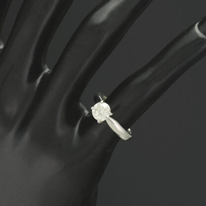 Platinum 0.80ct Diamond Solitaire Ring - Image 4