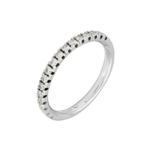 Platinum 0.20ct Diamond Half Eternity Ring