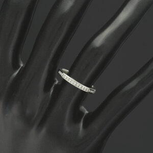 Platinum 0.10ct Diamond Half Eternity Ring