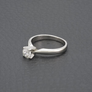 Platinum 0.56ct Diamond Solitaire Ring