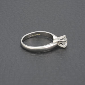 Platinum 0.56ct Diamond Solitaire Ring