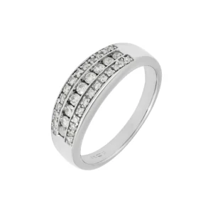 18ct White Gold 0.50ct Diamond Half Eternity Ring