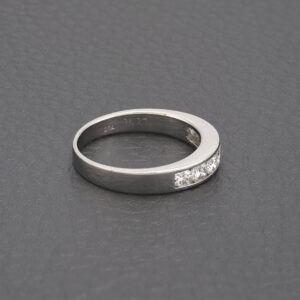 18ct White Gold 0.70ct Diamond Half Eternity Ring