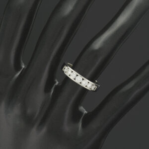 18ct White Gold 0.70ct Diamond Half Eternity Ring