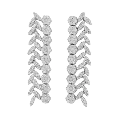 18ct White Gold 1.80ct Diamond Drop Earrings