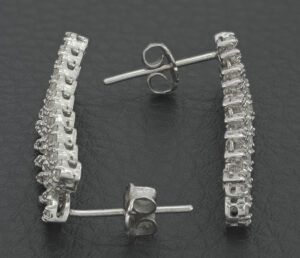 18ct White Gold 1.80ct Diamond Drop Earrings