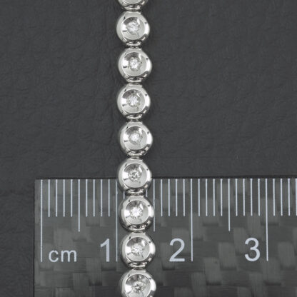 18ct White Gold 0.50ct Diamond Tennis Bracelet 7" 5mm - Image 2