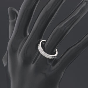 Platinum 0.75ct Diamond Half Eternity Ring