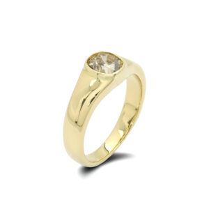 18ct Yellow Gold 1.10ct Chocolate Diamond Solitaire Ring