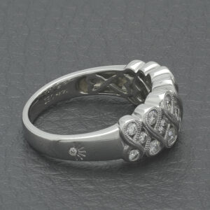 14ct White Gold 0.80ct Diamond Infinity Ring