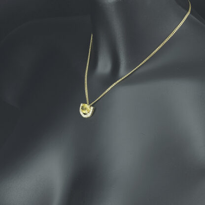 18ct Yellow Gold 0.30ct Diamond & 3.00ct Yellow Sapphire Necklace & Pendant - Image 3