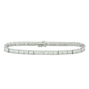 18ct White Gold 5.32ct Diamond Bracelet 7.5&#8243; 2mm