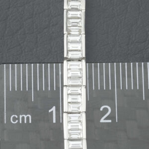 18ct White Gold 5.32ct Diamond Bracelet 7.5&#8243; 2mm