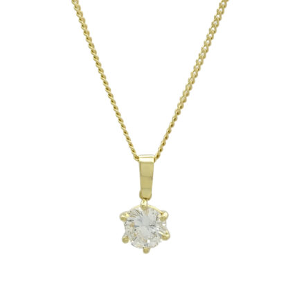 18ct Yellow Gold 1.60ct Diamond Necklace