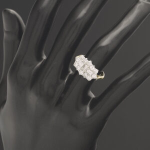 18ct Yellow Gold 1.52ct Diamond Boat Ring