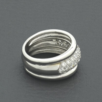 18ct White Gold 1.00ct Diamond Band - Image 3