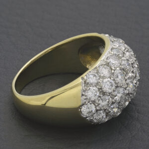 18ct Yellow Gold 2.50ct Diamond Bubble Ring