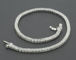 18ct White Gold 2.30ct Diamond Tennis Bracelet 7″ 1mm