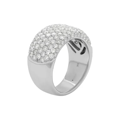 18ct White Gold 2.40ct Diamond Multi Row Dress Ring