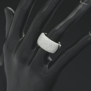 18ct White Gold 2.40ct Diamond Multi Row Dress Ring