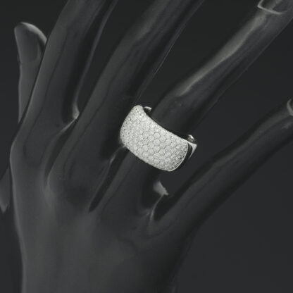 18ct White Gold 2.40ct Diamond Multi Row Dress Ring - Image 2