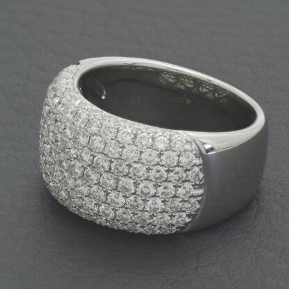 18ct White Gold 2.40ct Diamond Multi Row Dress Ring - Image 3