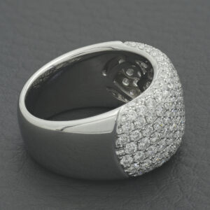 18ct White Gold 2.40ct Diamond Multi Row Dress Ring