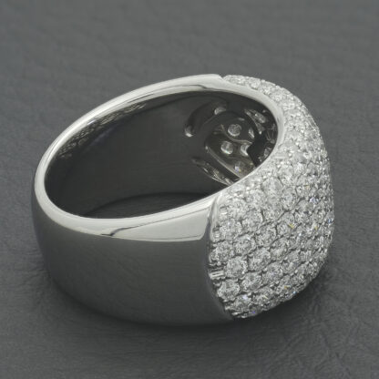 18ct White Gold 2.40ct Diamond Multi Row Dress Ring - Image 4