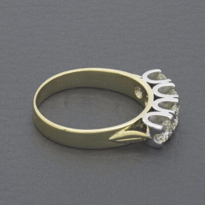 18ct Yellow Gold 1.18ct Diamond 4 Stone Ring - Image 3