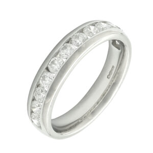 18ct White Gold 0.84ct Diamond Channel Eternity Ring