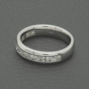 18ct White Gold 0.84ct Diamond Channel Eternity Ring