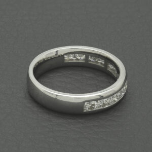 18ct White Gold 0.84ct Diamond Channel Eternity Ring