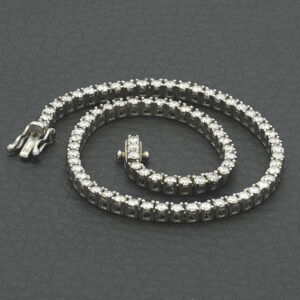 18ct White Gold 1.80ct Diamond Tennis Bracelet 7.5&#8243; 2mm