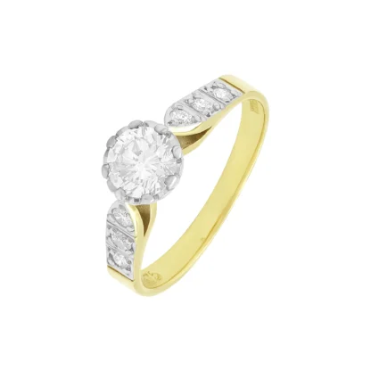 18ct Yellow Gold 0.75ct Diamond Solitaire Ring