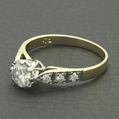 18ct Yellow Gold 0.75ct Diamond Solitaire Ring - Image 4