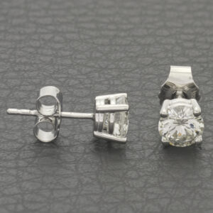 Platinum 1.40ct Brilliant Cut Diamond Studs