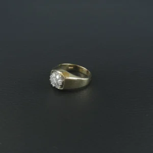 14ct Yellow Gold 0.73ct Diamond Signet Ring