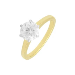 18ct Yellow Gold 2.00ct Diamond Solitaire Ring