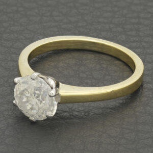 18ct Yellow Gold 2.00ct Diamond Solitaire Ring