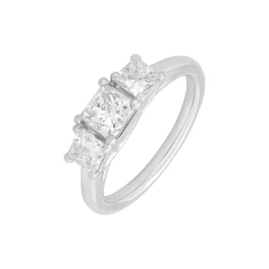 Platinum 1.10ct Diamond 3 Stone Ring