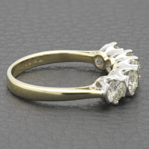 18ct Yellow Gold 1.50ct Diamond 5 Stone Ring