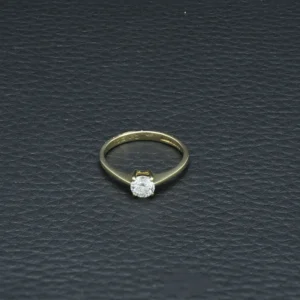 18ct Yellow Gold 0.50ct Diamond Solitaire Ring
