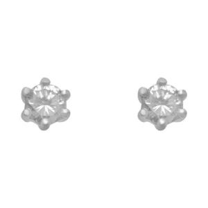18ct Yellow & White Gold 0.50ct Diamond Solitaire Stud Earrings