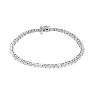 18ct White Gold 2.00ct Diamond Tennis Bracelet 7.5″ 2.5mm