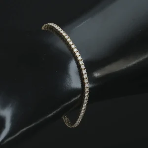 18ct Rose Gold 2.16ct Diamond Tennis Bracelet 6.5″ 2.5mm
